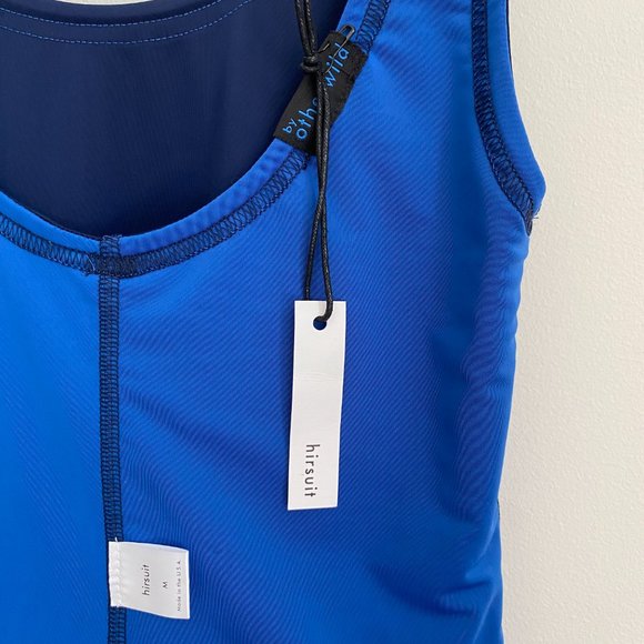 NWT Hirsuit Reversible One-Piece Retro Swim Navy/Cobalt, by Otherwild - Picture 11 of 15